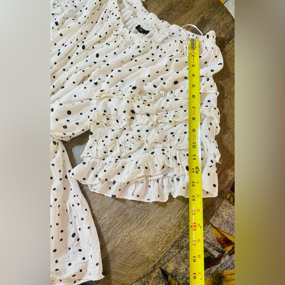 Nordstrom Fate Off The Shoulder Ruffle Polka Dot Dress - Picture 9 of 11